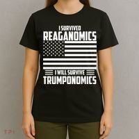 I Survived Reaganomics I Will Survive Trumponomics T-Shirt thumb 4