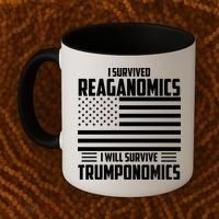 I Survived Reaganomics I Will Survive Trumponomics Coffee Mug thumb 2