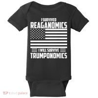 I Survived Reaganomics I Will Survive Trumponomics Baby Bodysuit thumb 0