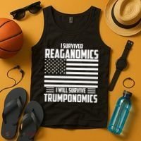 I Survived Reaganomics I Will Survive Trumponomics Tank Top thumb 4