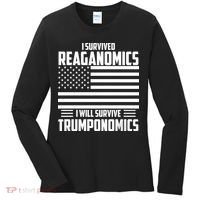 I Survived Reaganomics I Will Survive Trumponomics Women's Long Sleeve Shirt thumb 0