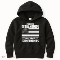 I Survived Reaganomics I Will Survive Trumponomics Kids Hoodie thumb 0