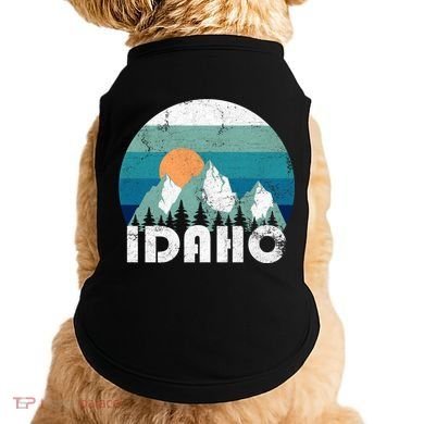 Idaho State Retro Vintage Cool Gift Doggie Tank