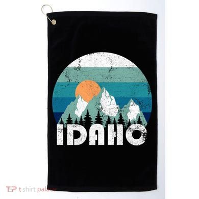 Idaho State Retro Vintage Cool Gift Golf Towel
