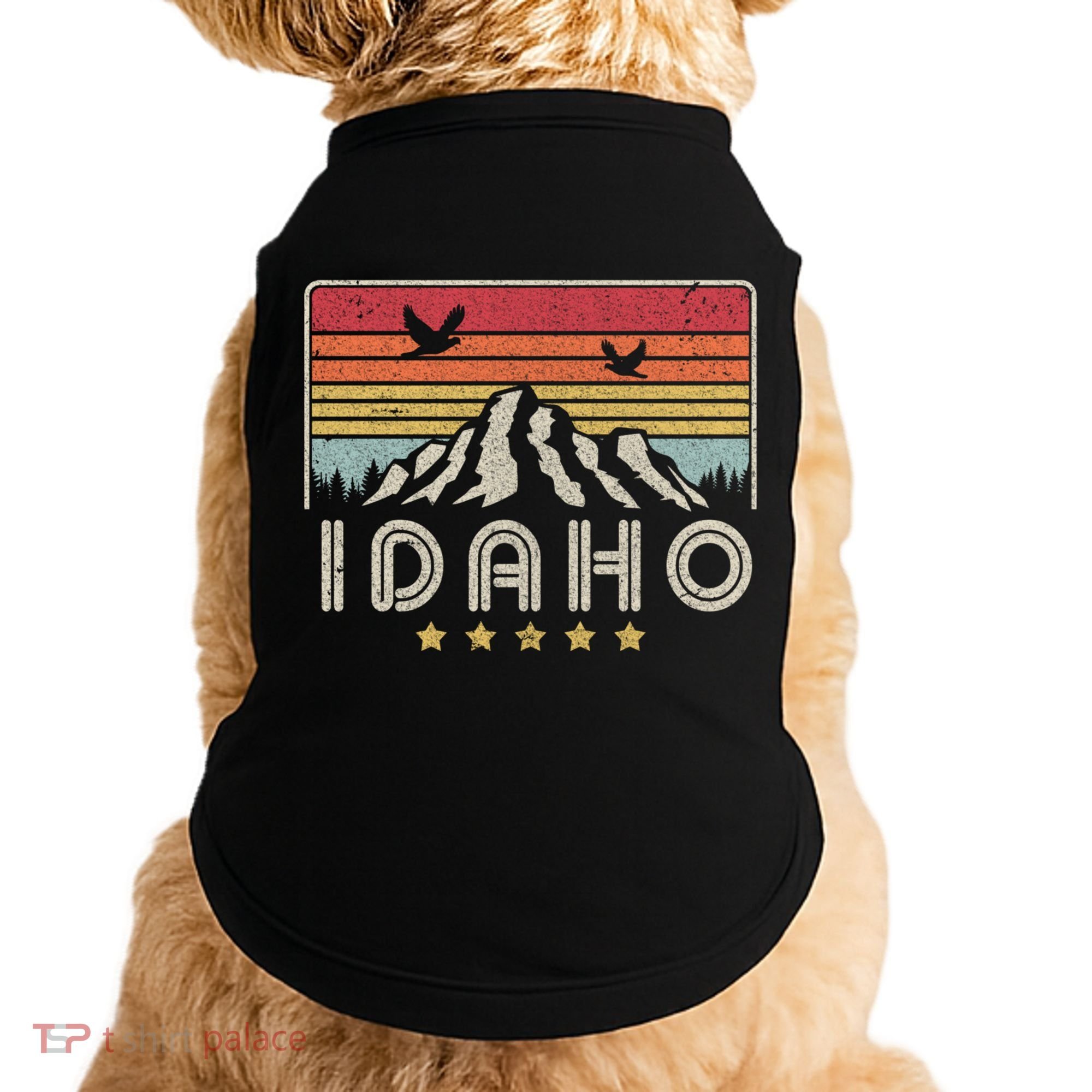 Idaho Shirt. Retro Style ID, USA Doggie Tank