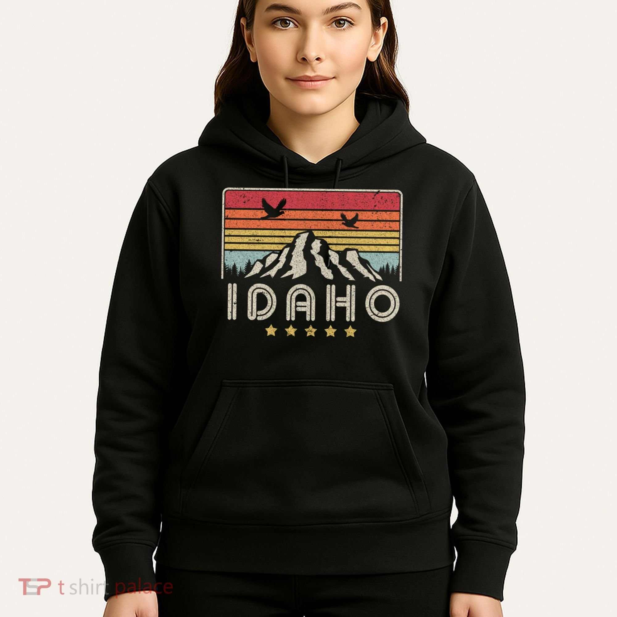 Idaho Shirt. Retro Style ID, USA Hoodie