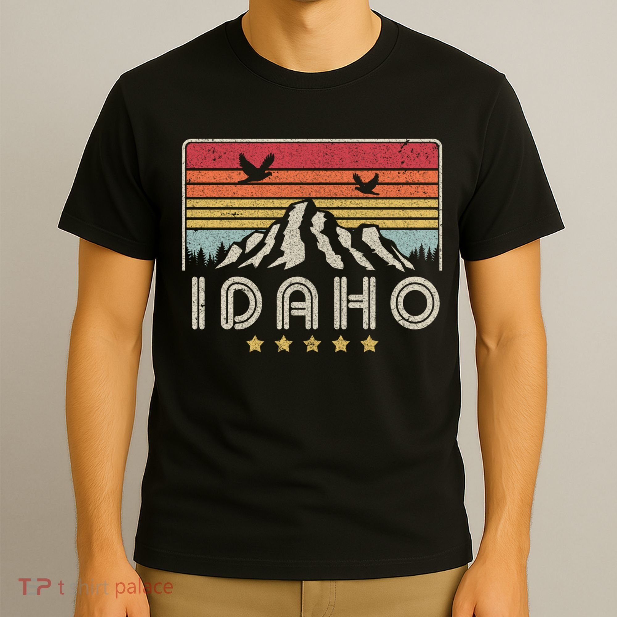 Idaho Shirt. Retro Style ID, USA T-Shirt