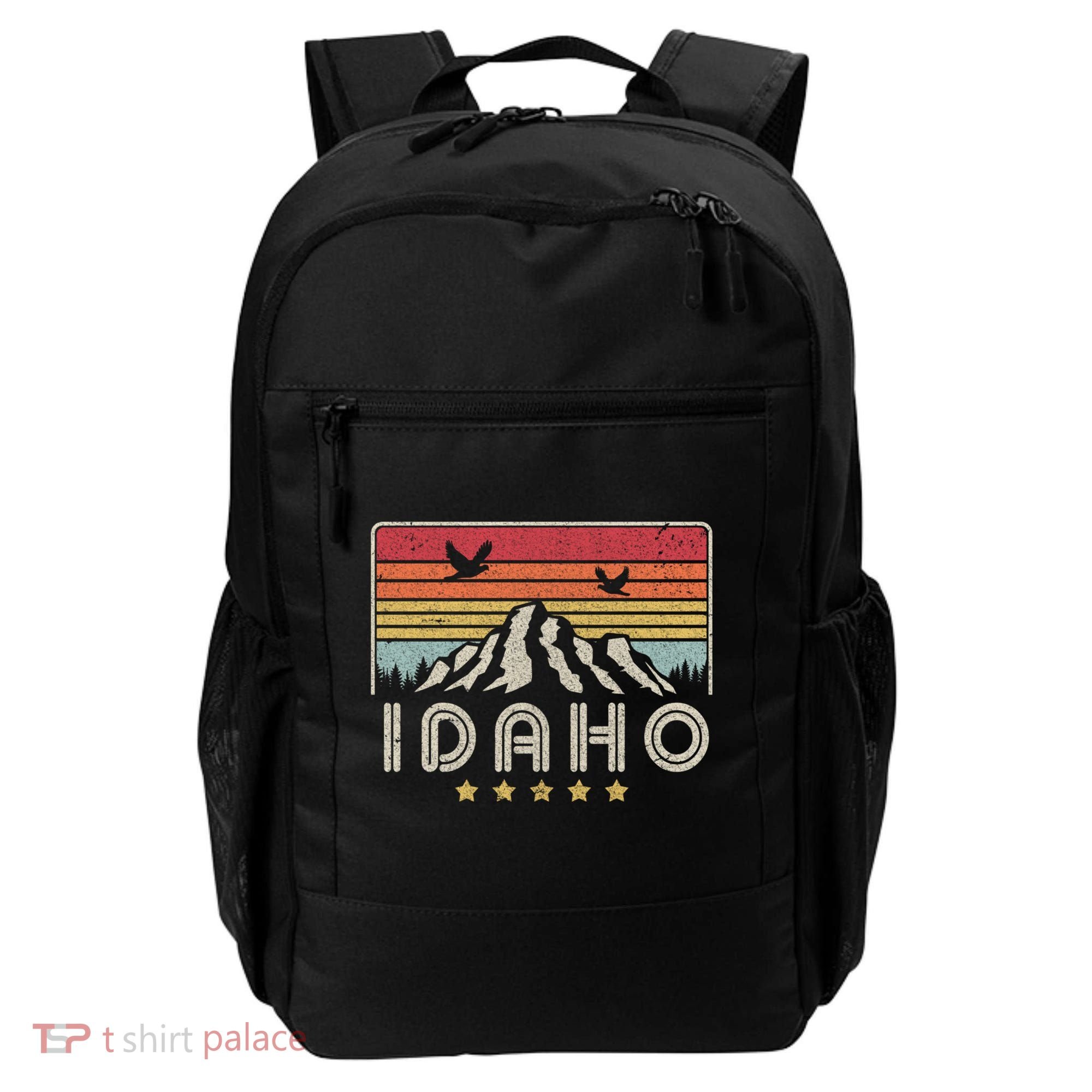 Idaho Shirt. Retro Style ID, USA Backpack