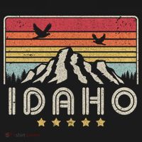 Idaho Shirt. Retro Style ID, USA Women's Hoodie thumb 2