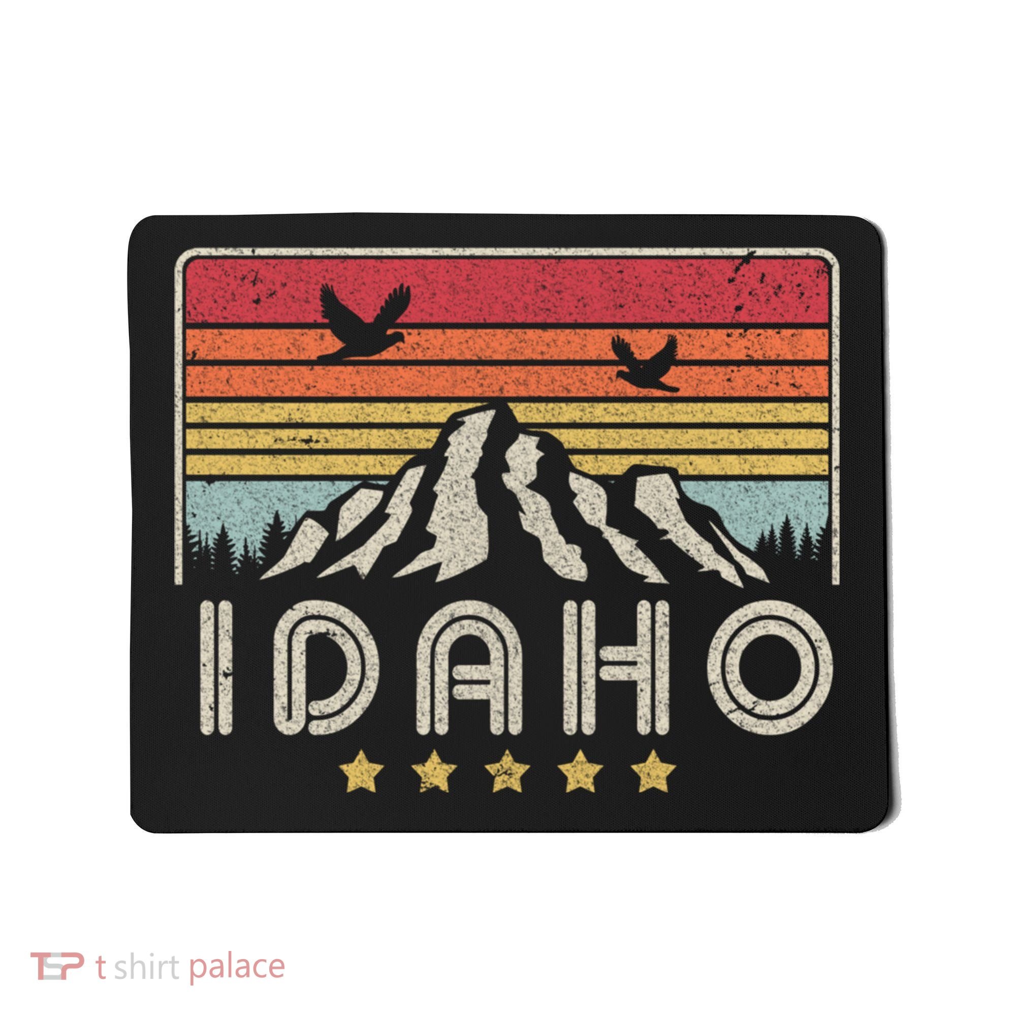 Idaho Shirt. Retro Style ID, USA Mousepad