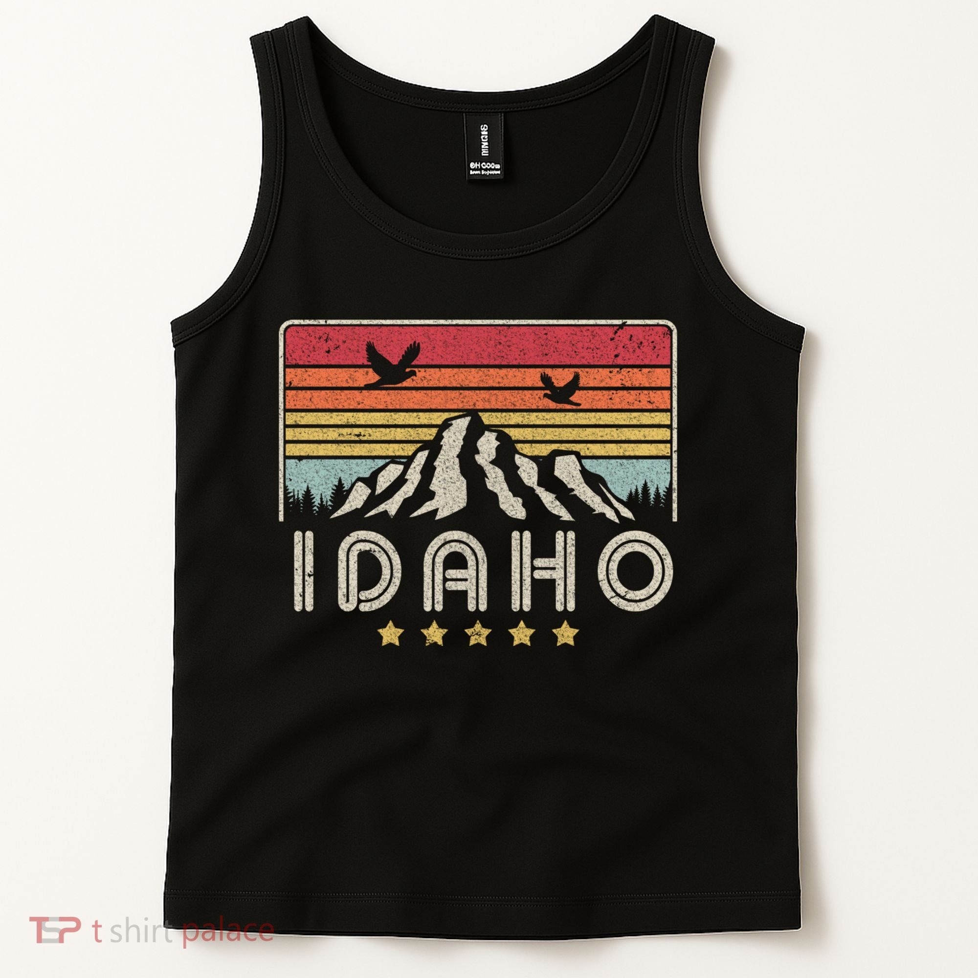 Idaho Shirt. Retro Style ID, USA Tank Top