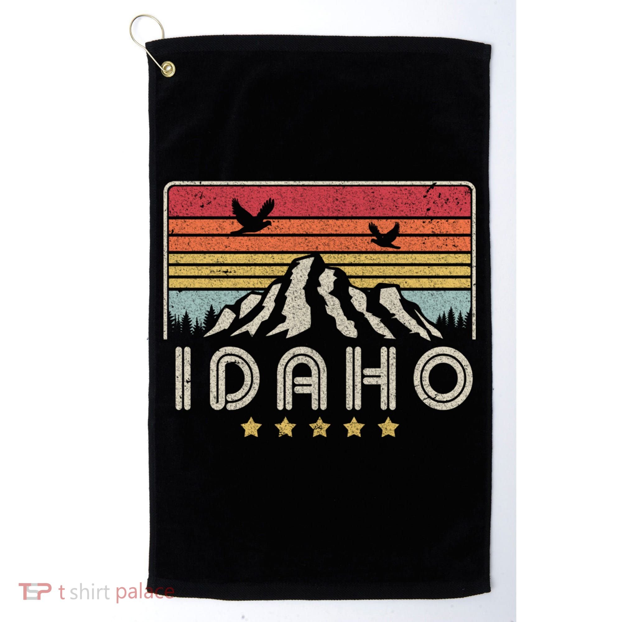 Idaho Shirt. Retro Style ID, USA Golf Towel
