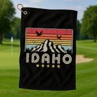 Idaho Shirt. Retro Style ID, USA Golf Towel thumb 1