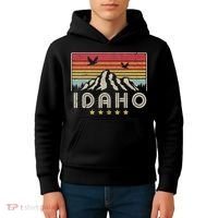 Idaho Shirt. Retro Style ID, USA Kids Hoodie thumb 4