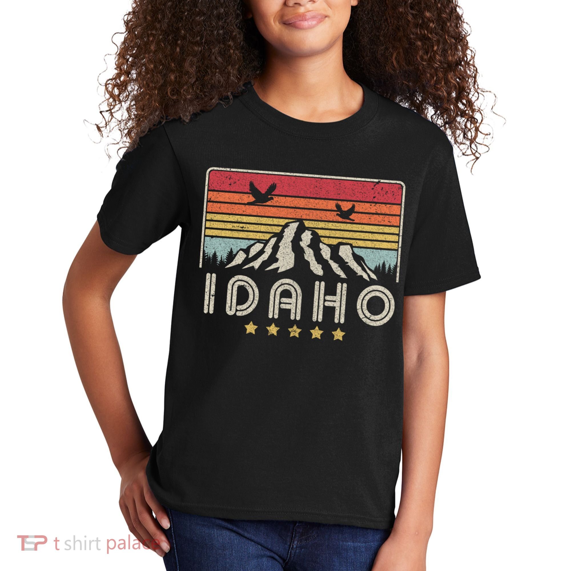 Idaho Shirt. Retro Style ID, USA Kids T-Shirt