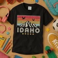 Idaho Shirt. Retro Style ID, USA Kids T-Shirt thumb 3