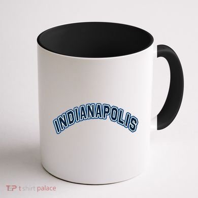 Indiana State Retro Vintage Distressed Indianapolis Gift Coffee Mug back