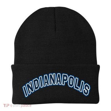 Indiana State Retro Vintage Distressed Indianapolis Gift Beanie