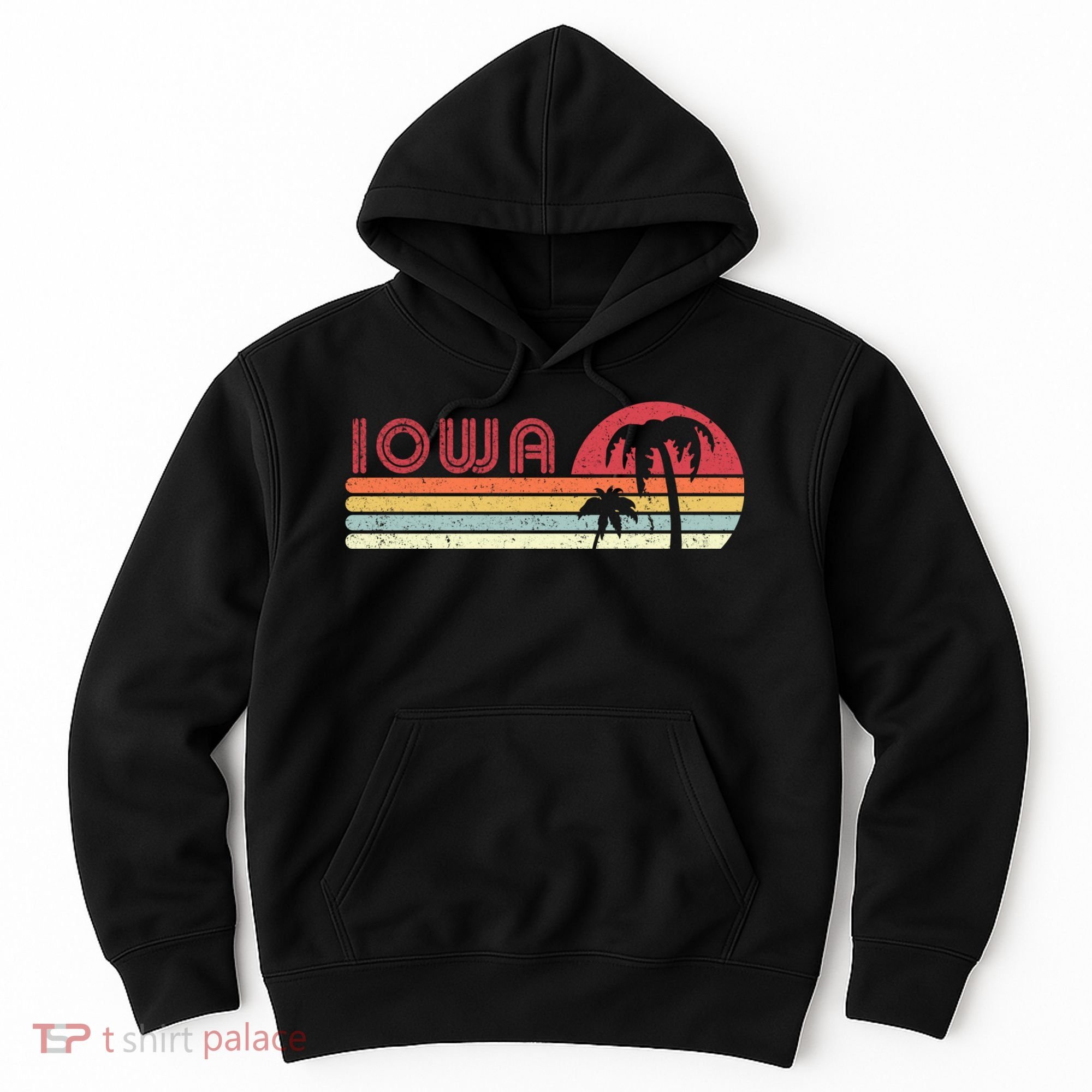 Iowa Shirt. Retro Style IA, USA Hoodie