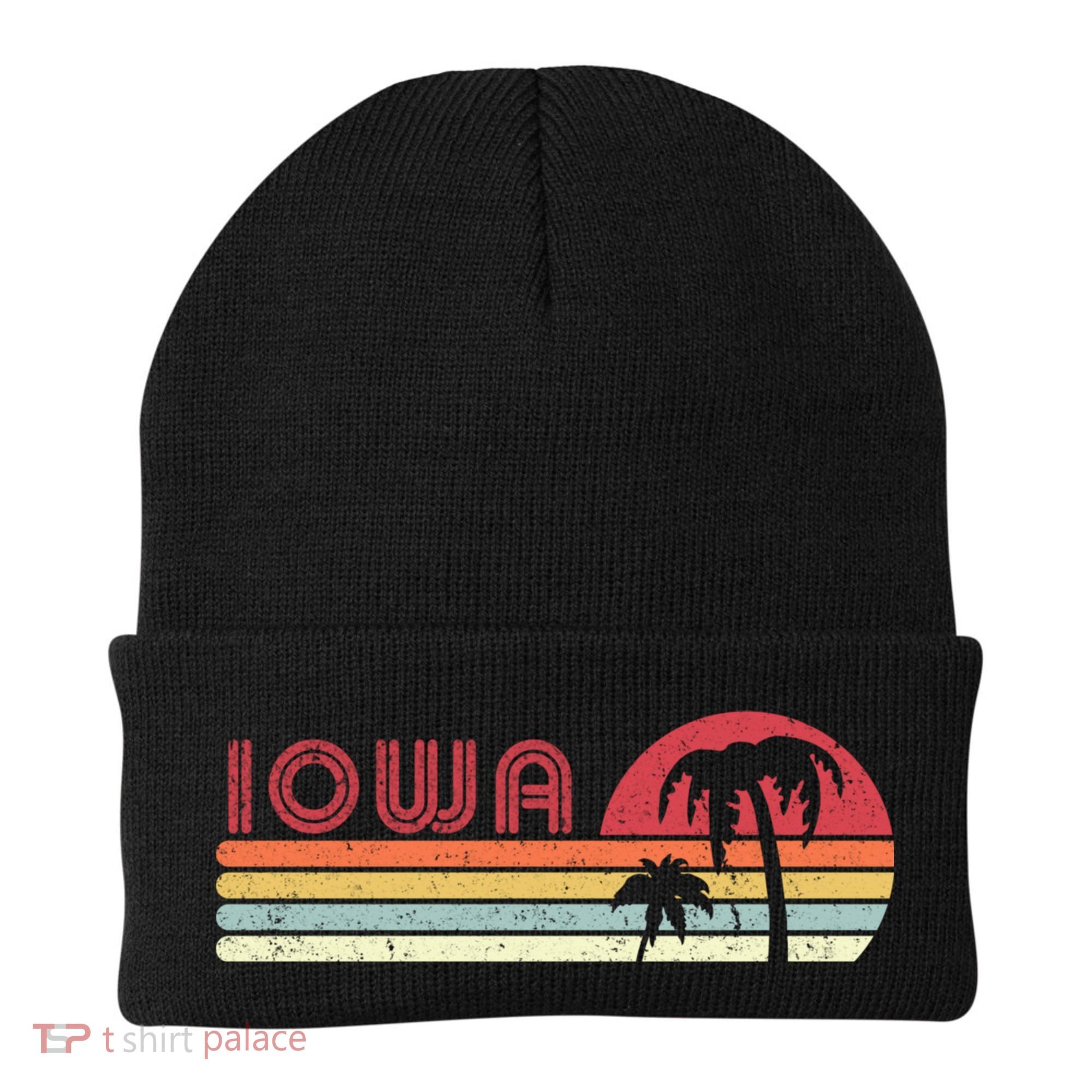 Iowa Shirt. Retro Style IA, USA Beanie