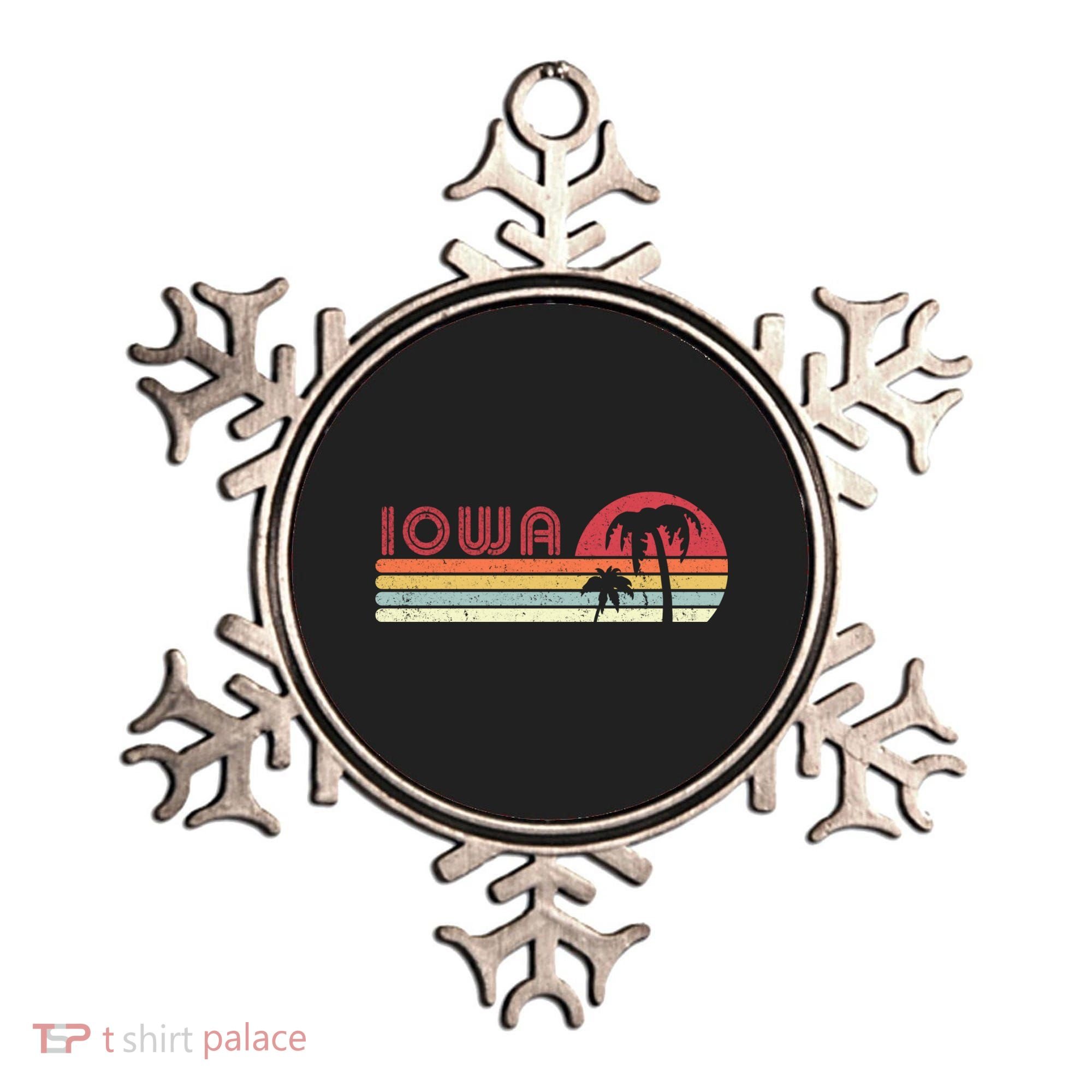 Iowa Shirt. Retro Style IA, USA Ornament