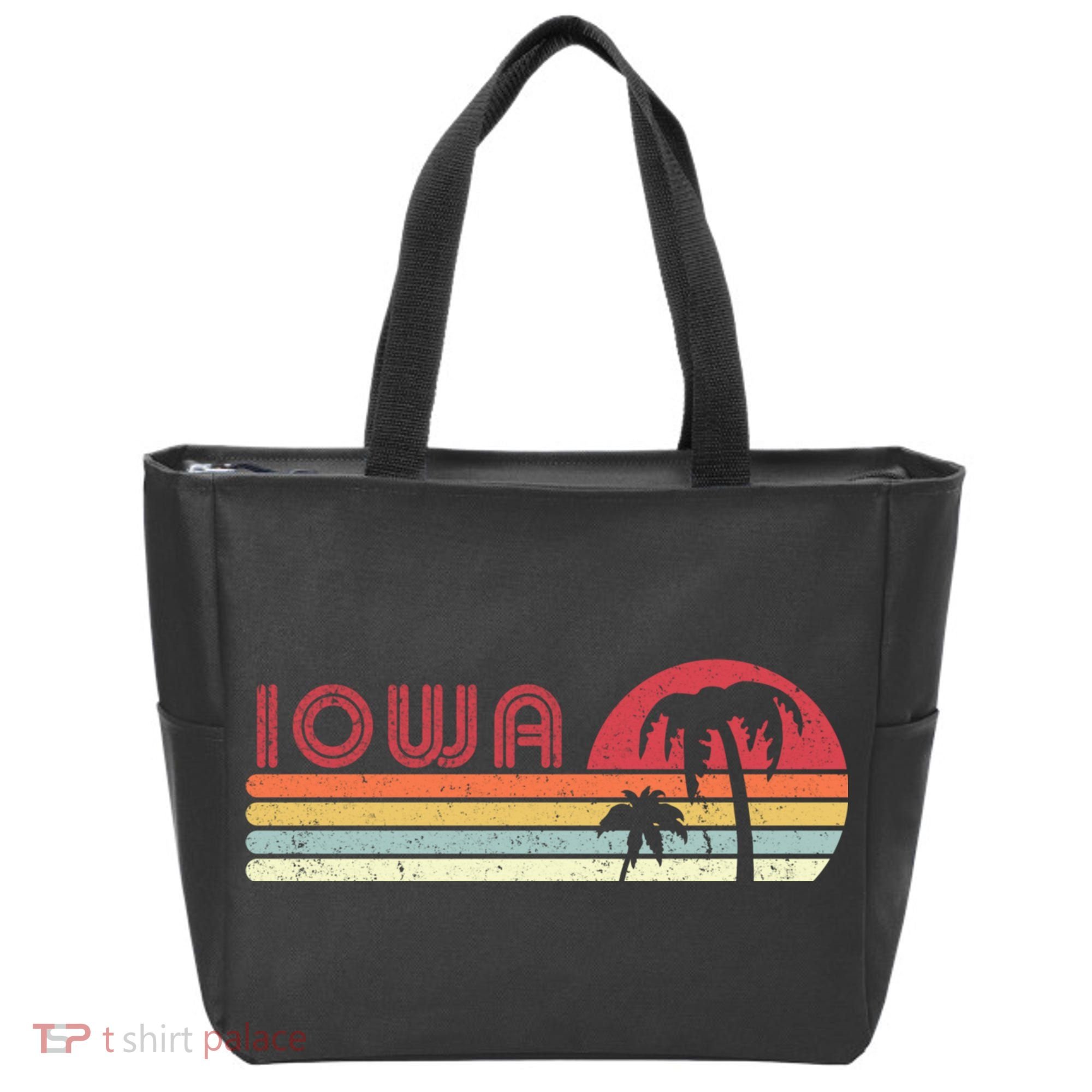 Iowa Shirt. Retro Style IA, USA Tote Bag