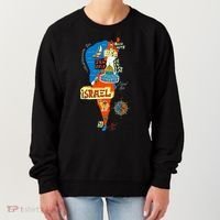 Israel Cartoon Map Women's Sweatshirt thumb 0