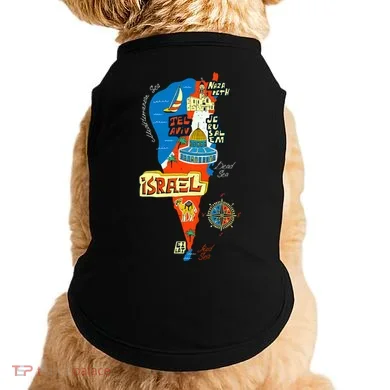 Israel Cartoon Map Doggie Tank