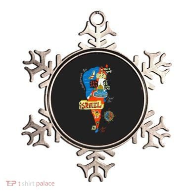 Israel Cartoon Map Ornament