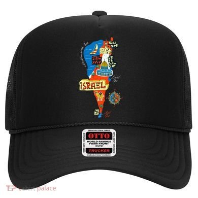 Israel Cartoon Map Hat