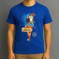 Israel Cartoon Map T-Shirt thumb 3