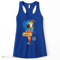 Israel Cartoon Map Women's Tank Top thumb 0