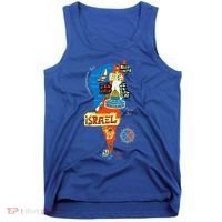 Israel Cartoon Map Tank Top thumb 0