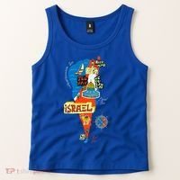 Israel Cartoon Map Tank Top thumb 2
