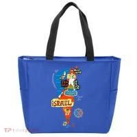 Israel Cartoon Map Tote Bag thumb 0