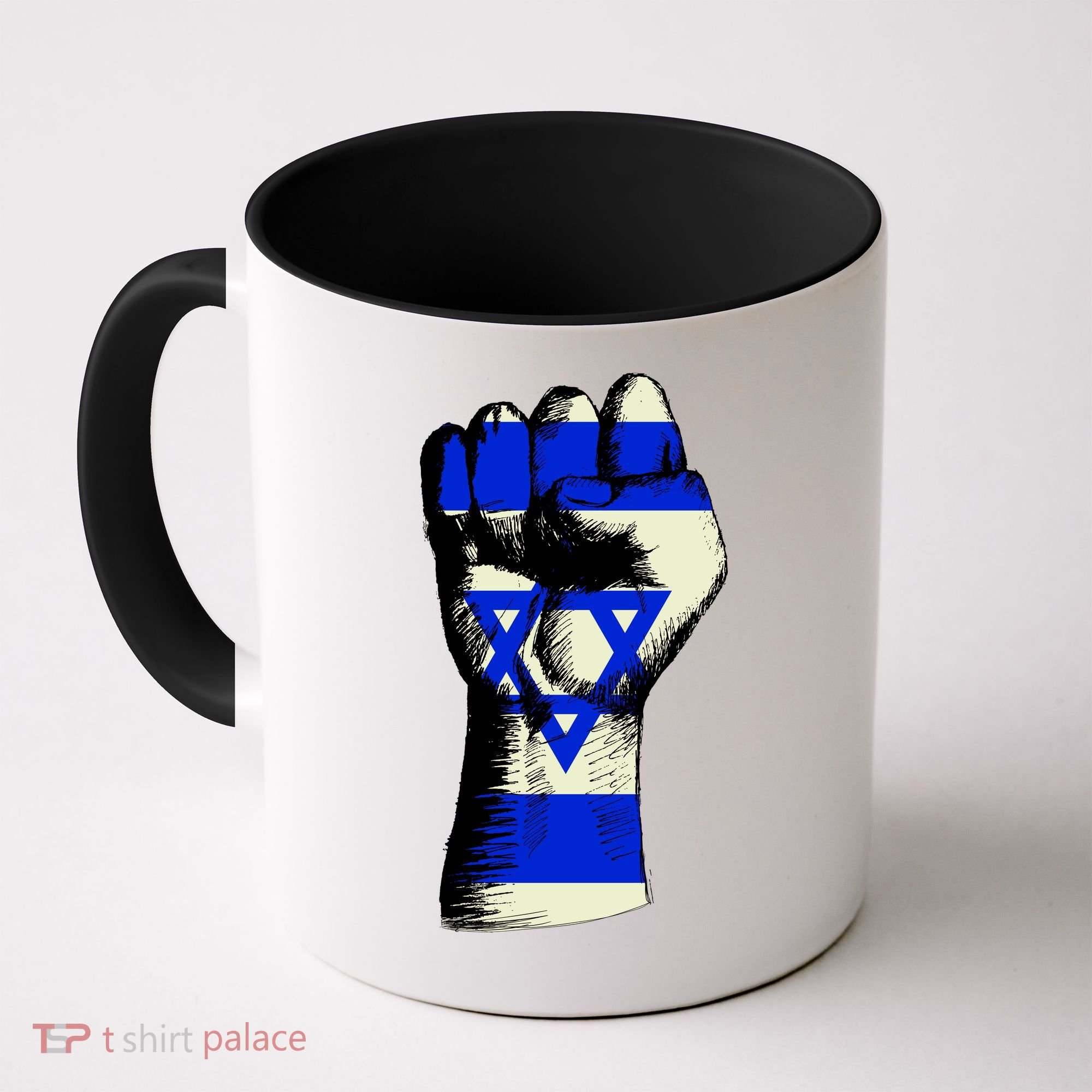 Israel Flag Fist Coffee Mug