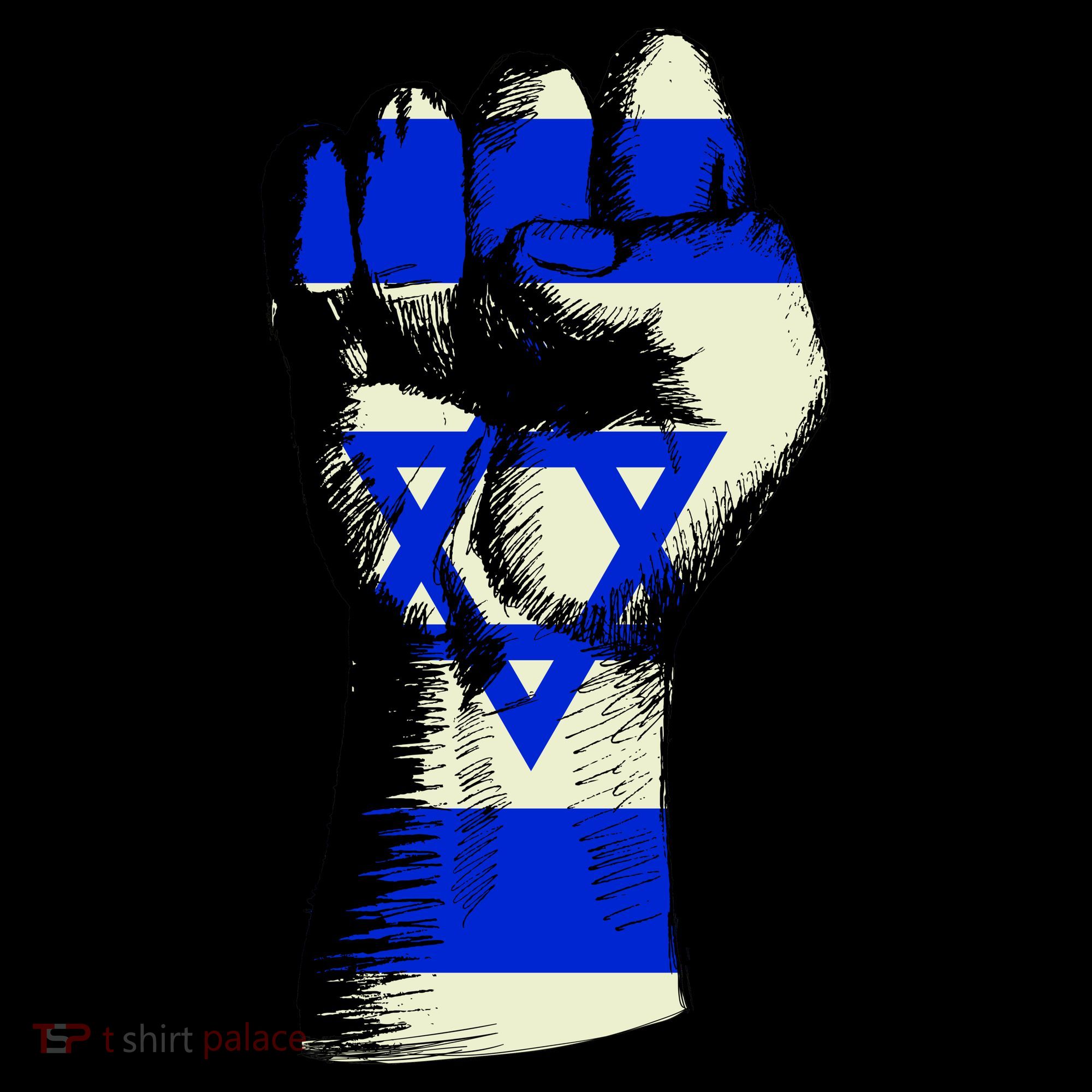 Israel Flag Fist Coffee Mug