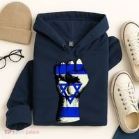 Israel Flag Fist Hoodie thumb 4