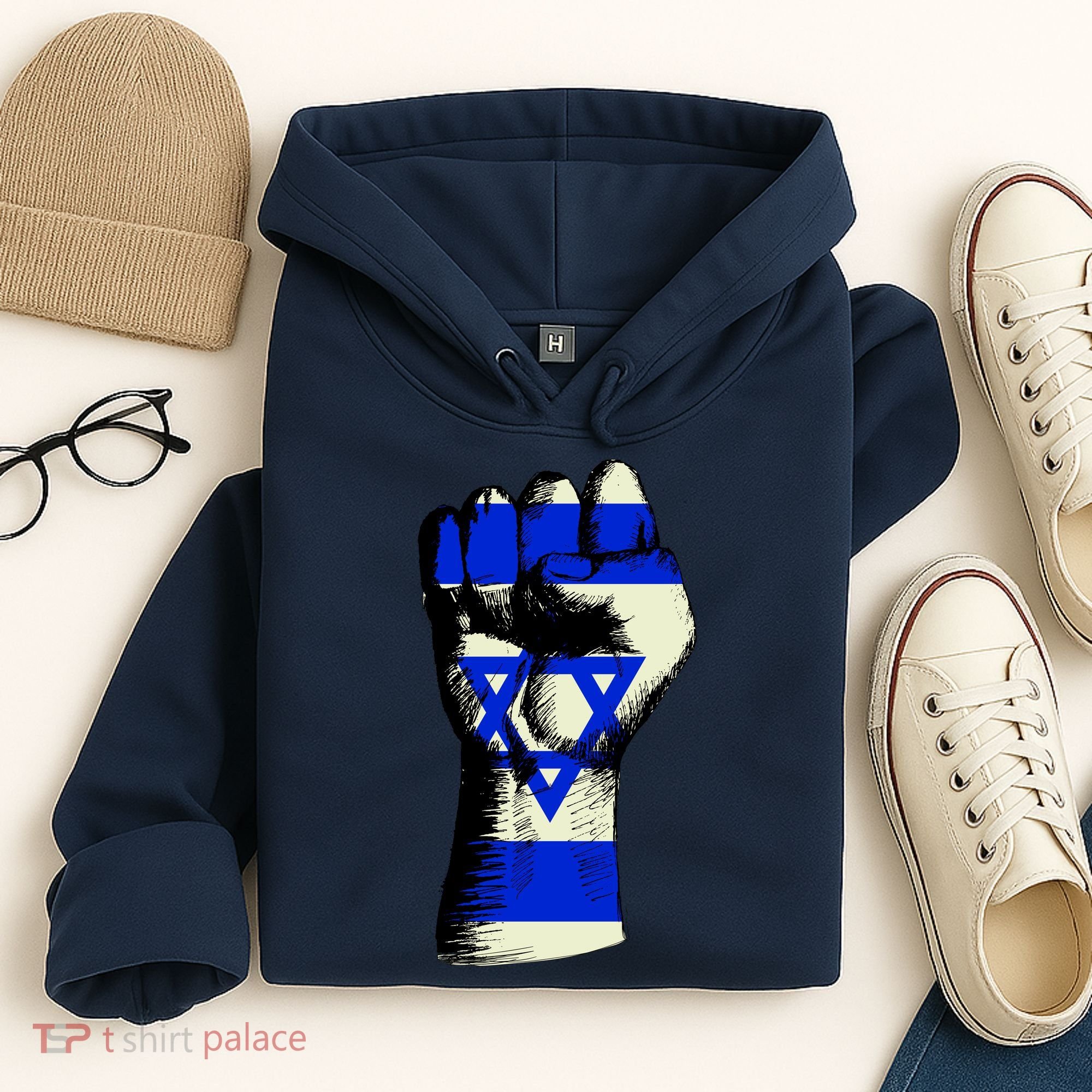 Israel Flag Fist Hoodie