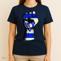 Israel Flag Fist T-Shirt thumb 4