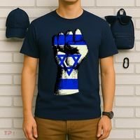 Israel Flag Fist T-Shirt thumb 6