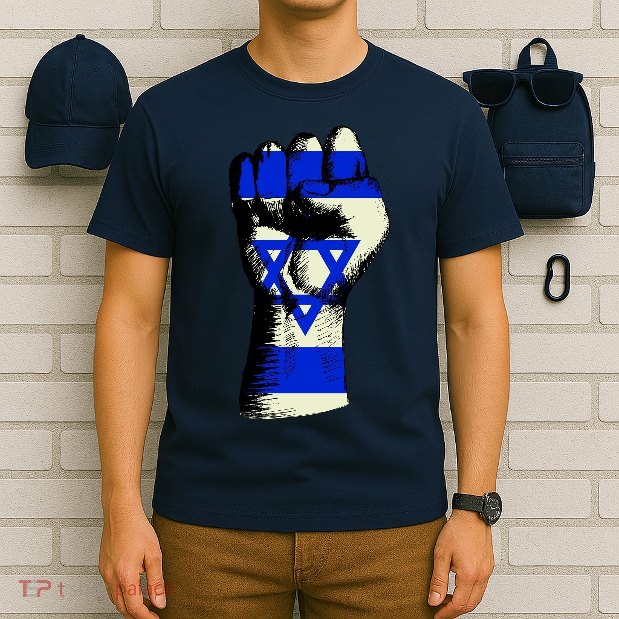 Israel Flag Fist T-Shirt