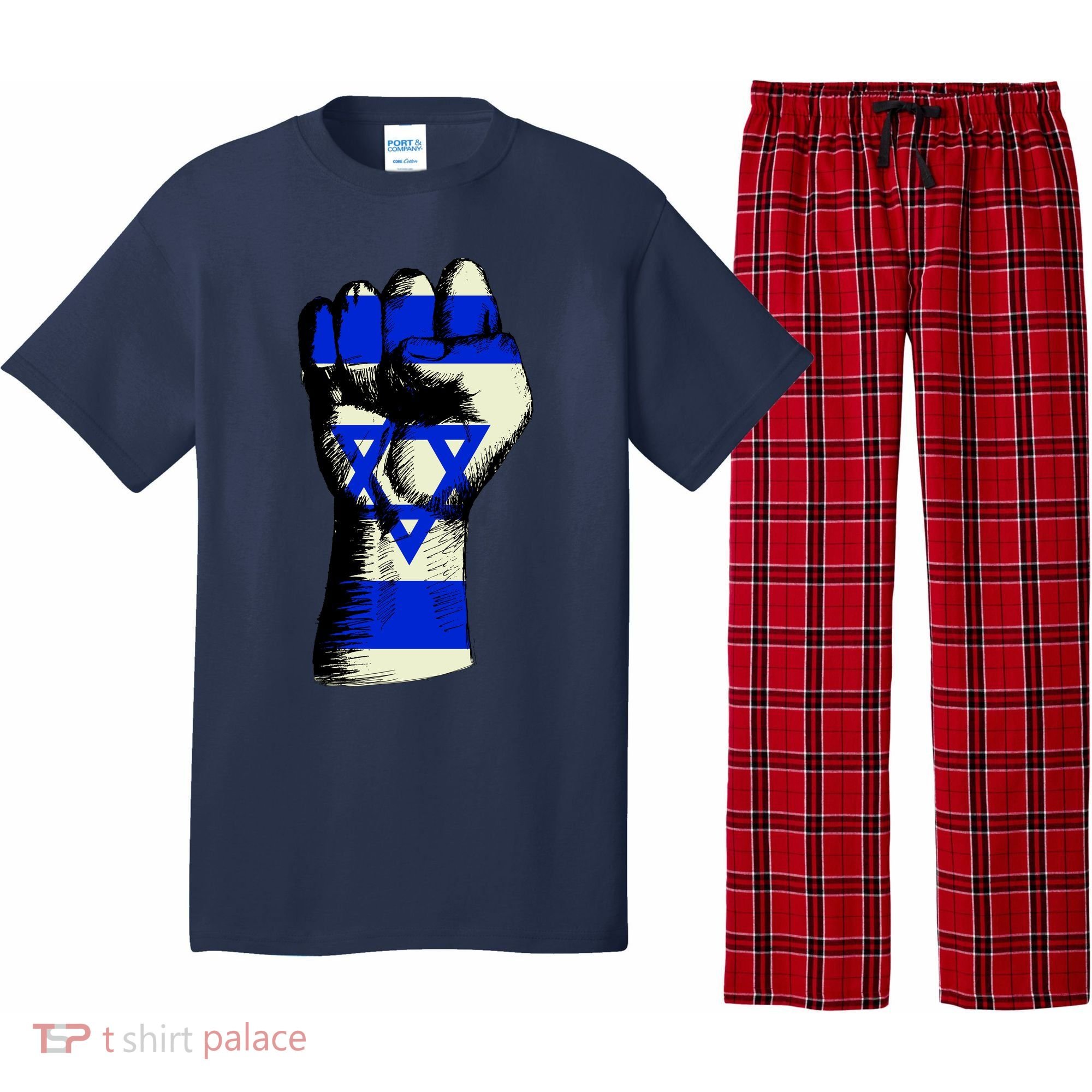 Israel Flag Fist Pajama Set