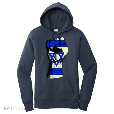 Israel Flag Fist Women's Hoodie