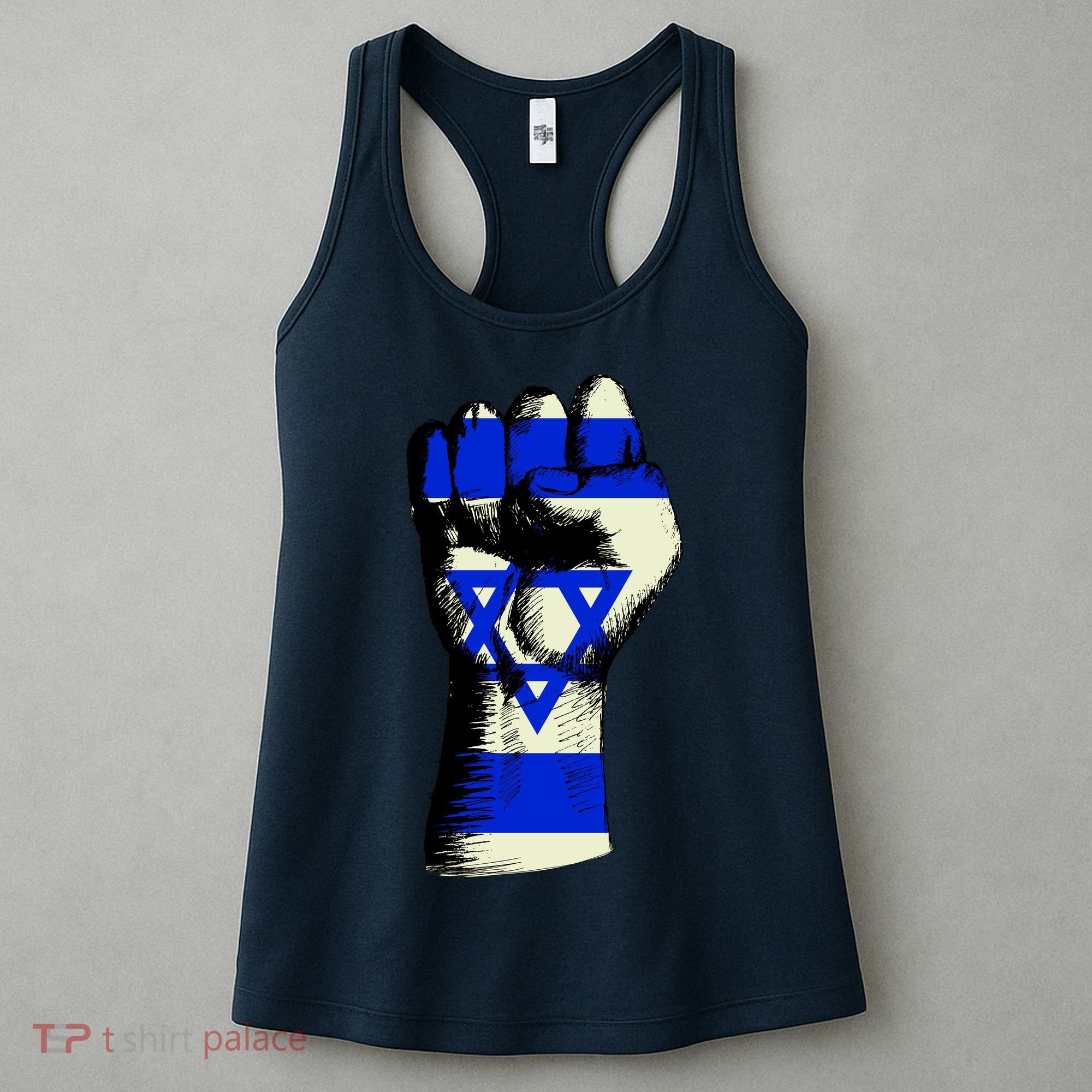 Israel Flag Fist Women's Tank Top
