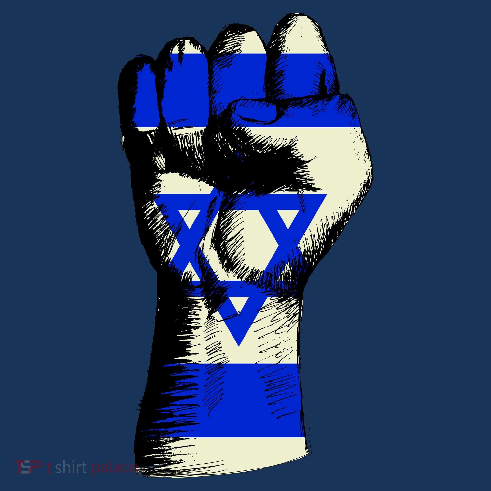 Israel Flag Fist Women's Tank Top