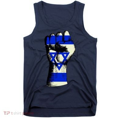 Israel Flag Fist Tank Top
