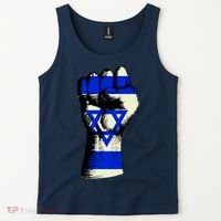 Israel Flag Fist Tank Top thumb 2