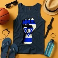 Israel Flag Fist Tank Top thumb 4