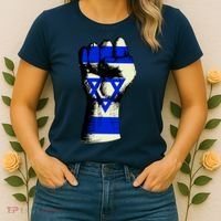 Israel Flag Fist Women's T-Shirt thumb 2